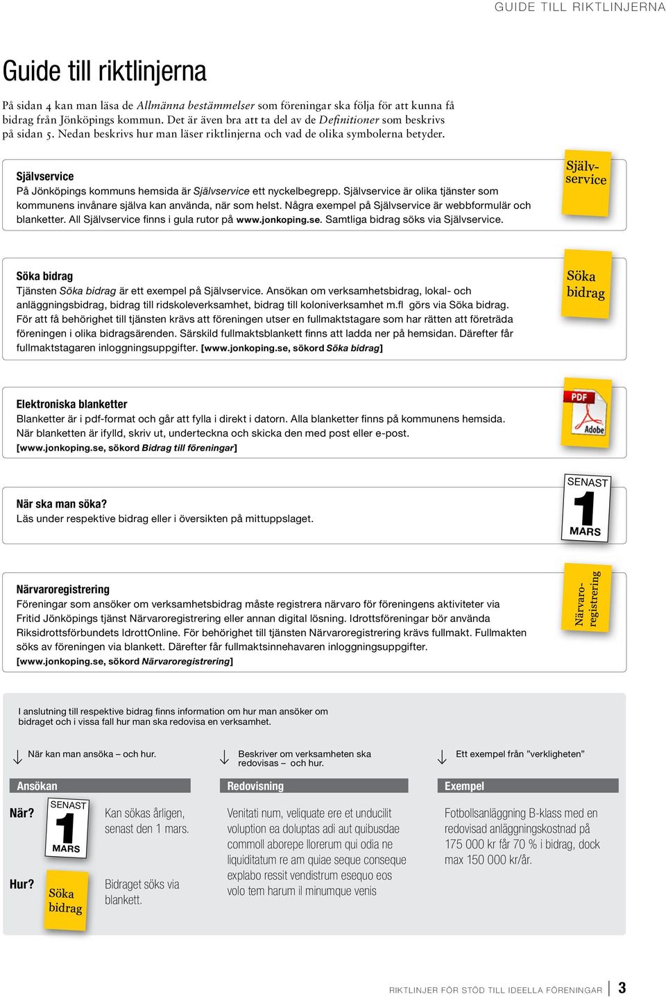 Självservice På Jönköpings kommuns hemsida är Självservice ett nyckelbegrepp. Självservice är olika tjänster som kommunens invånare själva kan använda, när som helst.