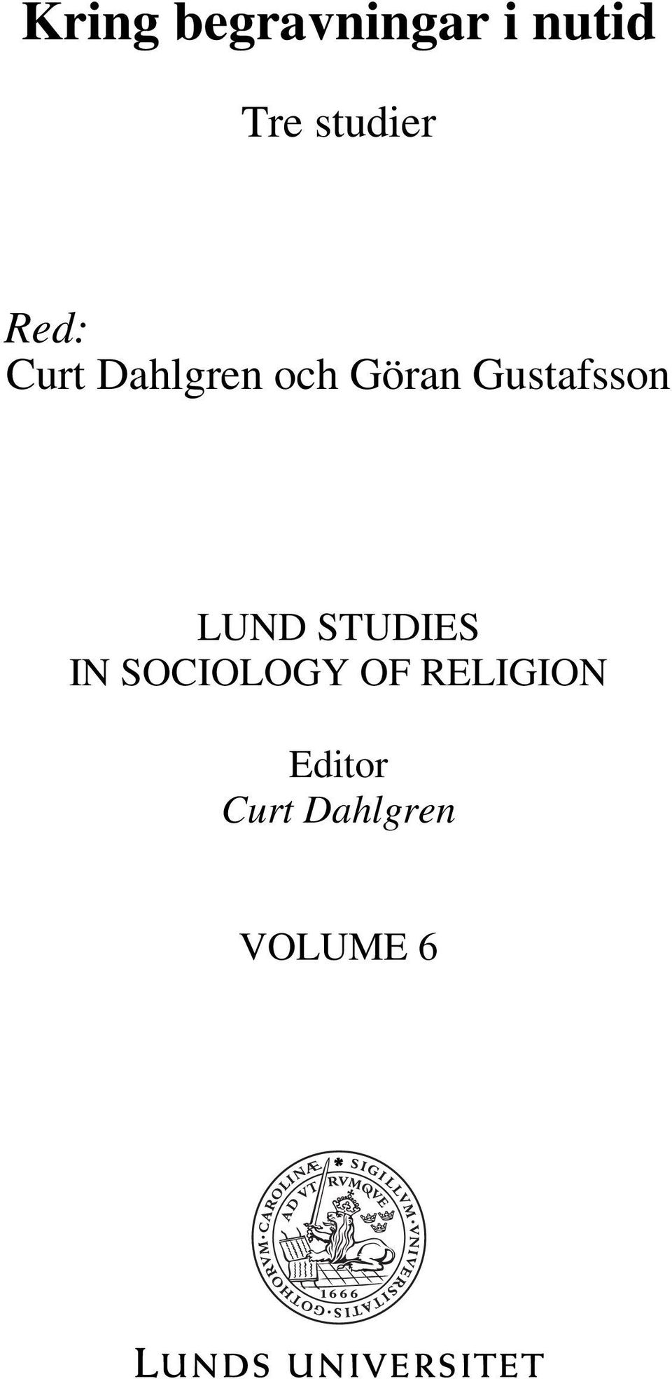 Gustafsson LUND STUDIES IN SOCIOLOGY
