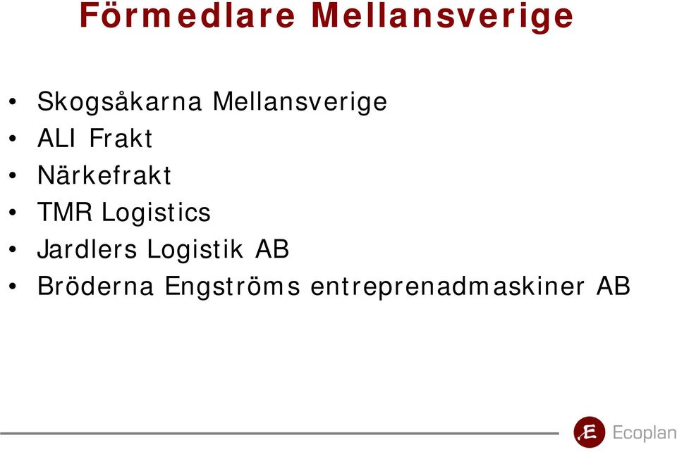 TMR Logistics Jardlers Logistik AB