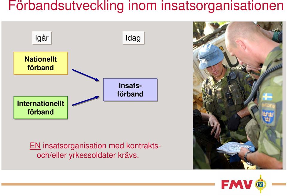 förband Insats- förband EN insatsorganisation