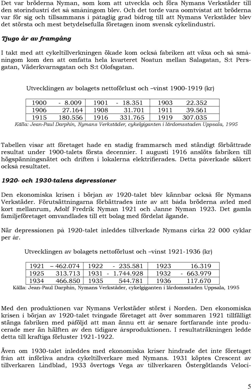 Tjugo år av framgång I takt med att cykeltillverkningen ökade kom också fabriken att växa och så småningom kom den att omfatta hela kvarteret Noatun mellan Salagatan, S:t Persgatan, Väderkvarnsgatan