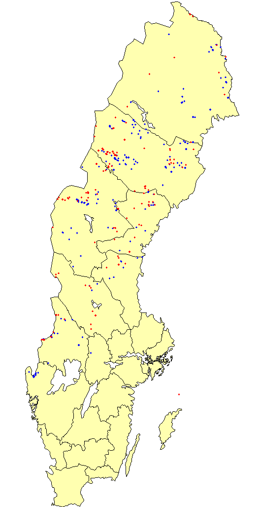 Figur 3 Hushåll och arbetsställen utan
