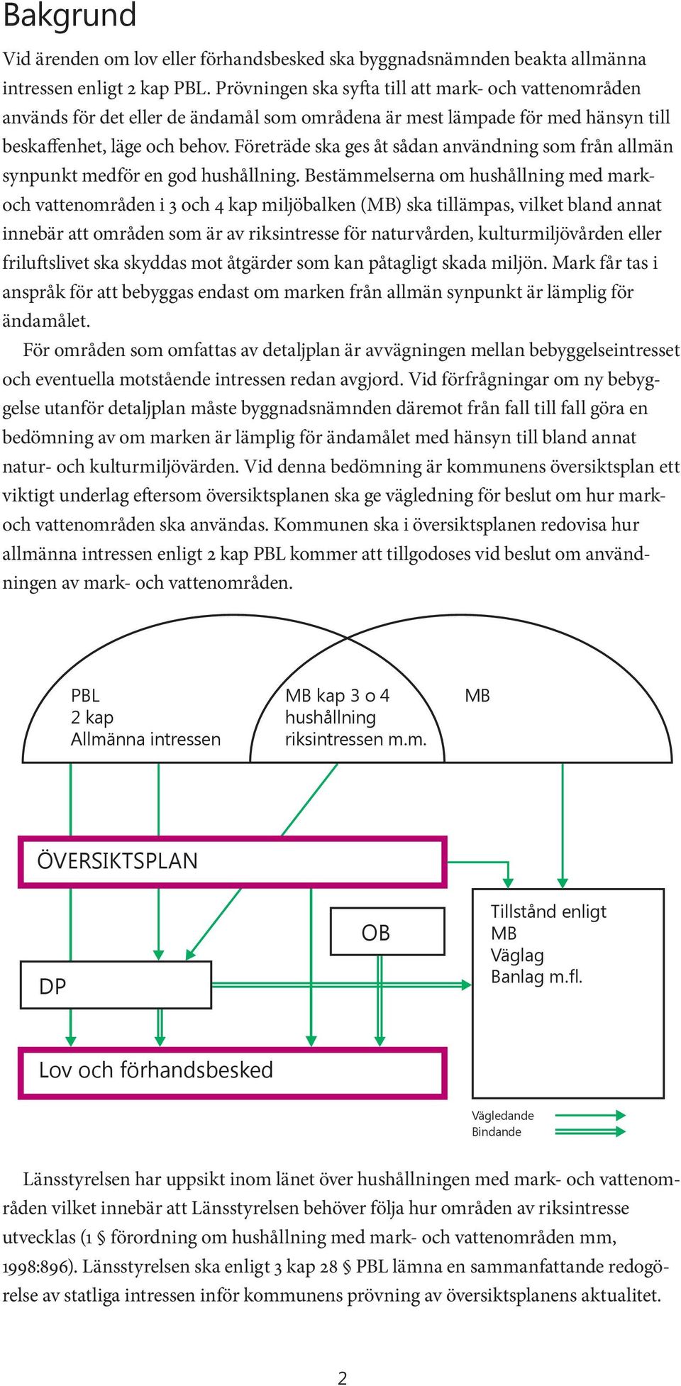 Företräde ska ges åt sådan användning som från allmän synpunkt medför en god hushållning.