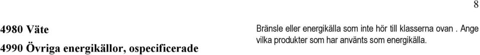 som inte hör till klasserna ovan.
