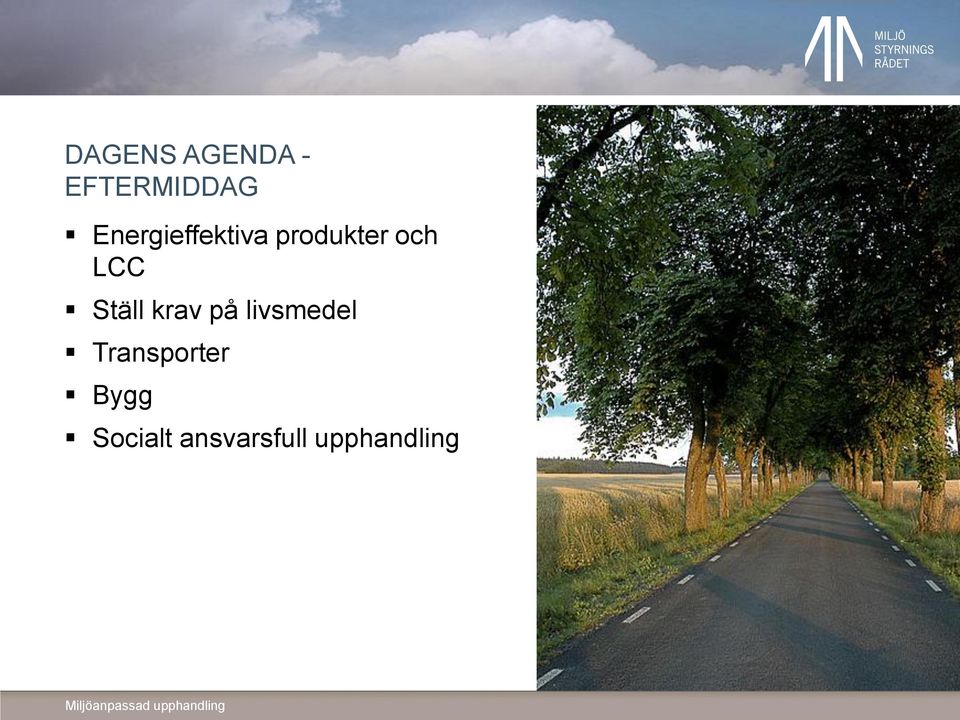 Ställ krav på livsmedel