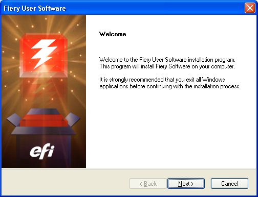 INLEDNING 10 Installera användarprogram Du kan installera Fiery X7:s användarprogram på följande sätt: Från dvd-skivan med användarprogram Från Fiery X7 via Internet eller intranät Om du redan har