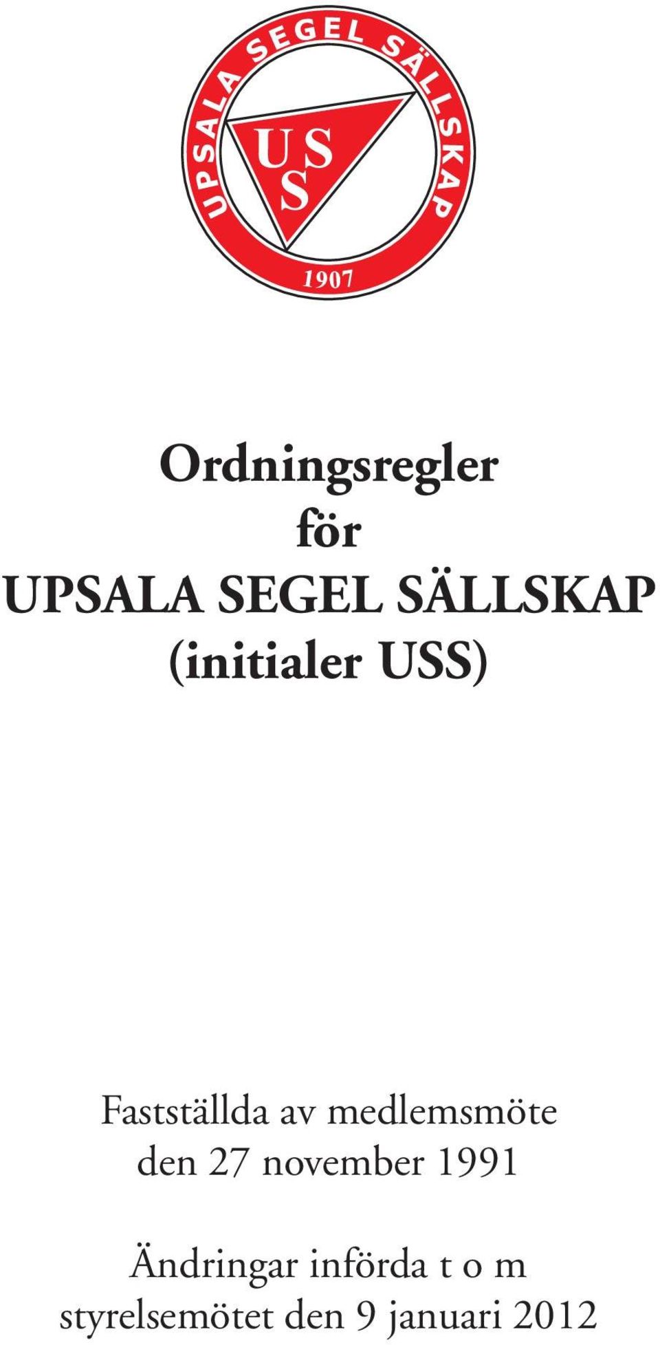 medlemsmöte den 27 november 1991