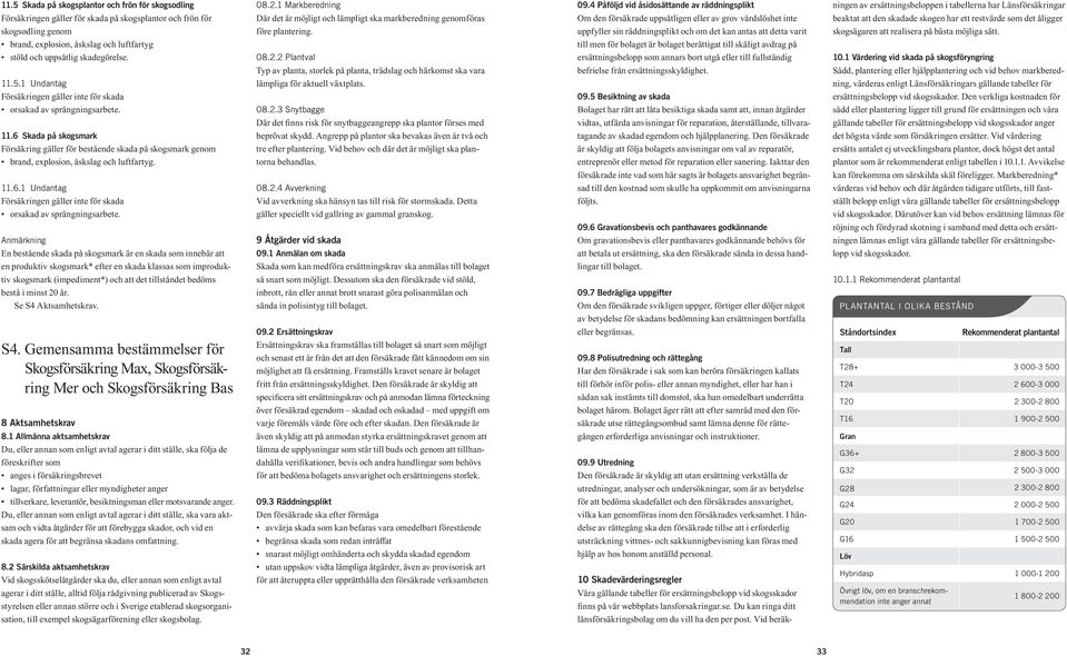 En bestående skada på skogsmark är en skada som innebär att en produktiv skogsmark* efter en skada klassas som improduktiv skogsmark (impediment*) och att det tillståndet bedöms bestå i minst 20 år.