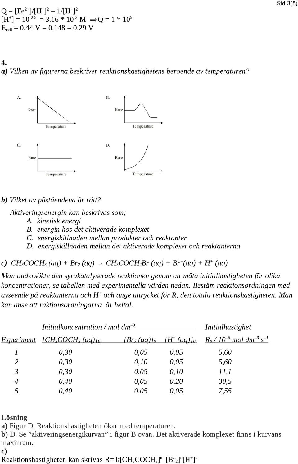 energin hos det aktiverade komplexet C. energiskillnaden mellan produkter och reaktanter D.