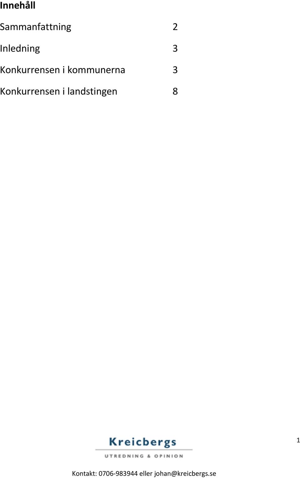Konkurrensen i