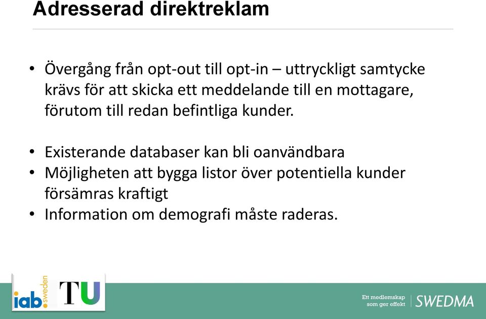 befintliga kunder.
