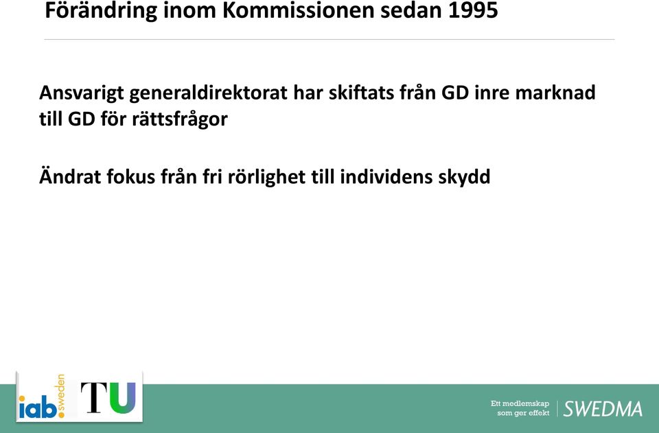 från GD inre marknad till GD för rättsfrågor