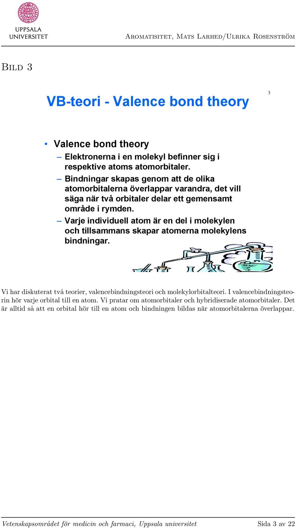 Varje individuell atom är en del i molekylen och tillsammans skapar atomerna molekylens bindningar. Vi har diskuterat två teorier, valencebindningsteori och molekylorbitalteori.