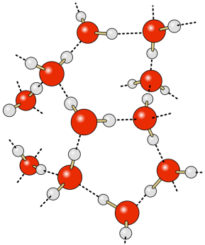 van der Waals krafter mellan de kovalenta, huvudsakligen opolära
