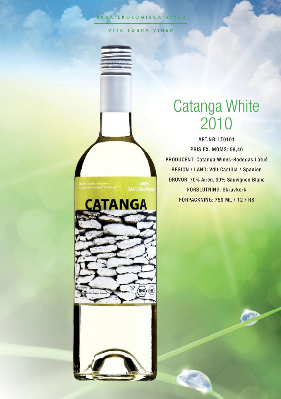 REGION / LAND: Vdlt Castilla / Spanien DRUVOR: 70%