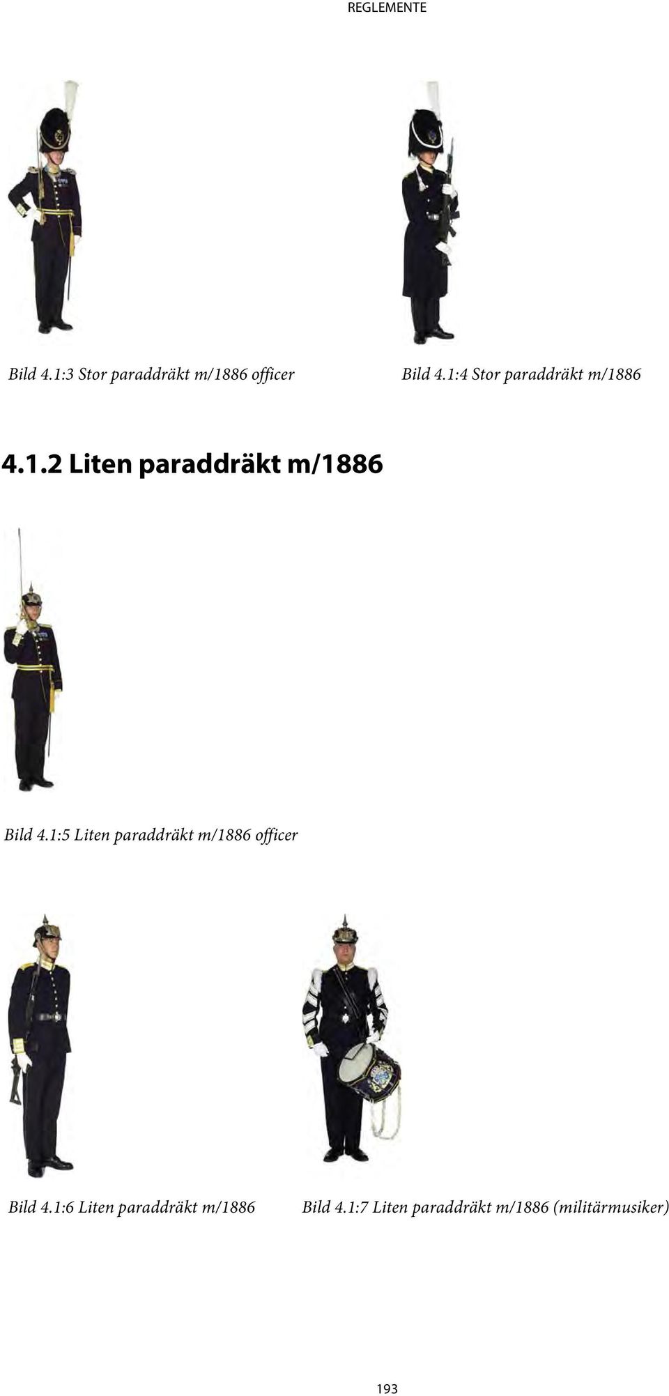 1:5 Liten paraddräkt m/1886 officer Bild 4.