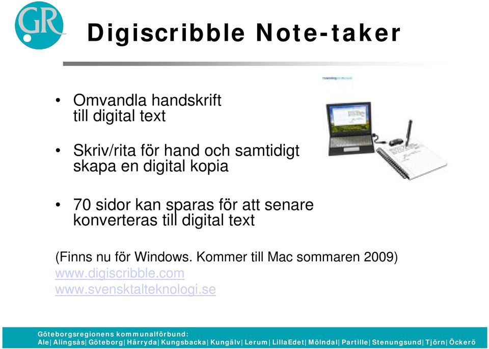 sparas för att senare konverteras till digital text (Finns nu för