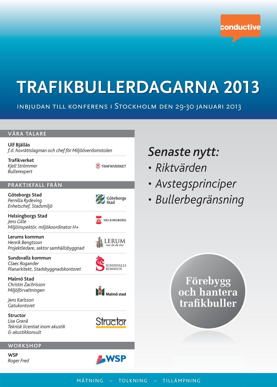 n 29-30 januari 2013 VÅRA TALARE Ulf Bjällås f.d.