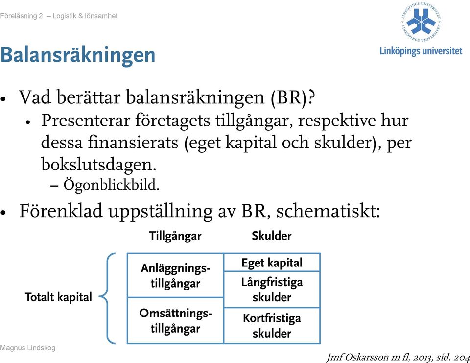 per bokslutsdagen. Ögonblickbild.