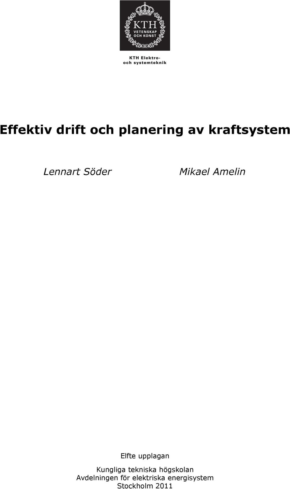 Elfte upplagan Kungliga tekniska högskolan