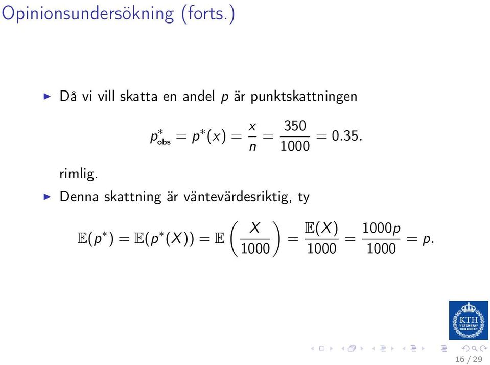 p obs = p (x) = x n = 350