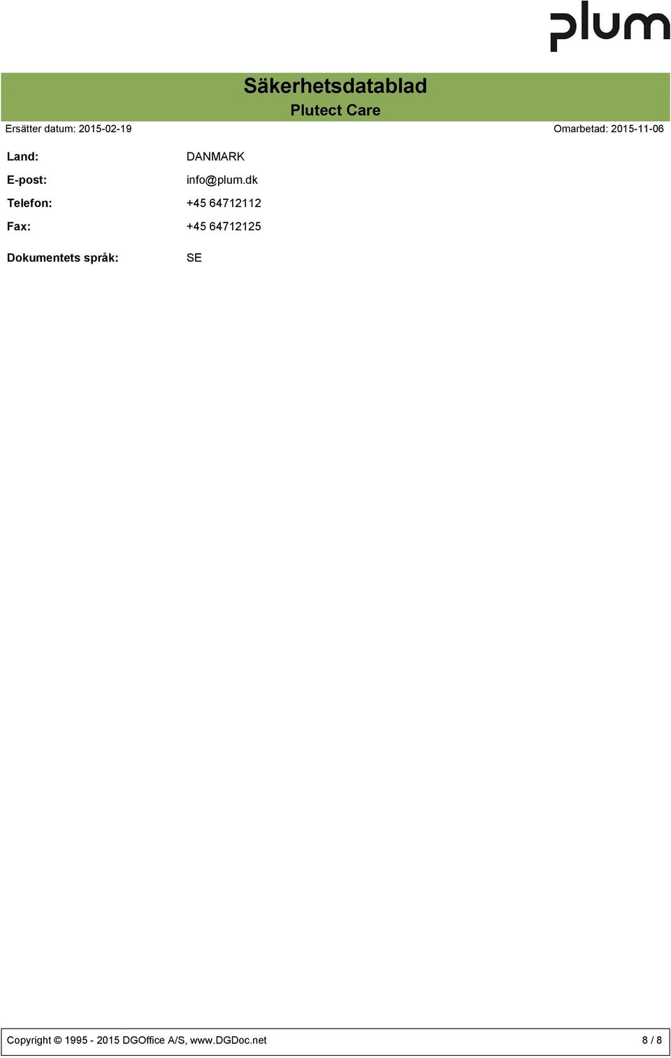 dk Telefon: +45 64712112