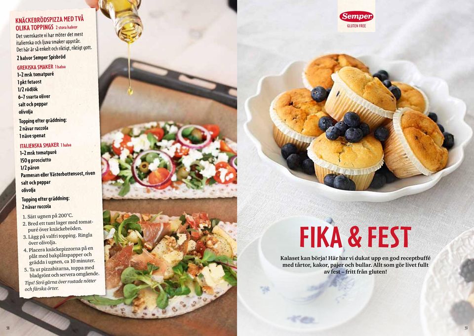 ITALIENSKA SMAKER 1 halva 1 2 msk tomatpuré 150 g prosciutto 1/2 päron Parmesan eller Västerbottensost, riven salt och peppar olivolja Topping efter gräddning: 2 nävar ruccola 1. Sätt ugnen på 200 C.