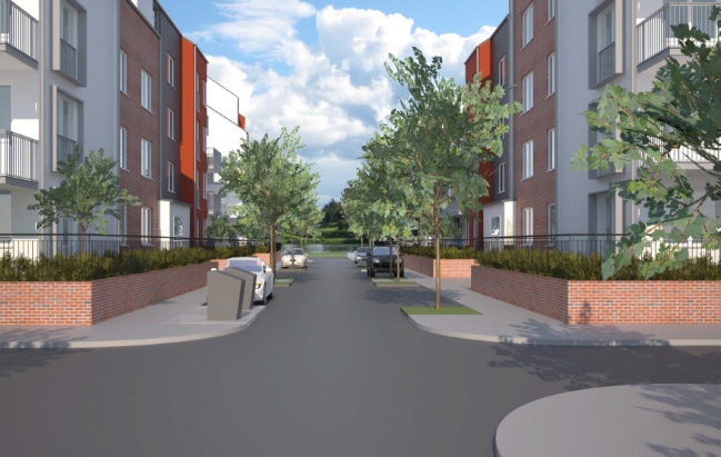 Husplacering Huvudbyggnader ska uppföras längs en rak parallell linje längs gatan (LOKALGATA, g), med undantag för mindre livförskjutningar.
