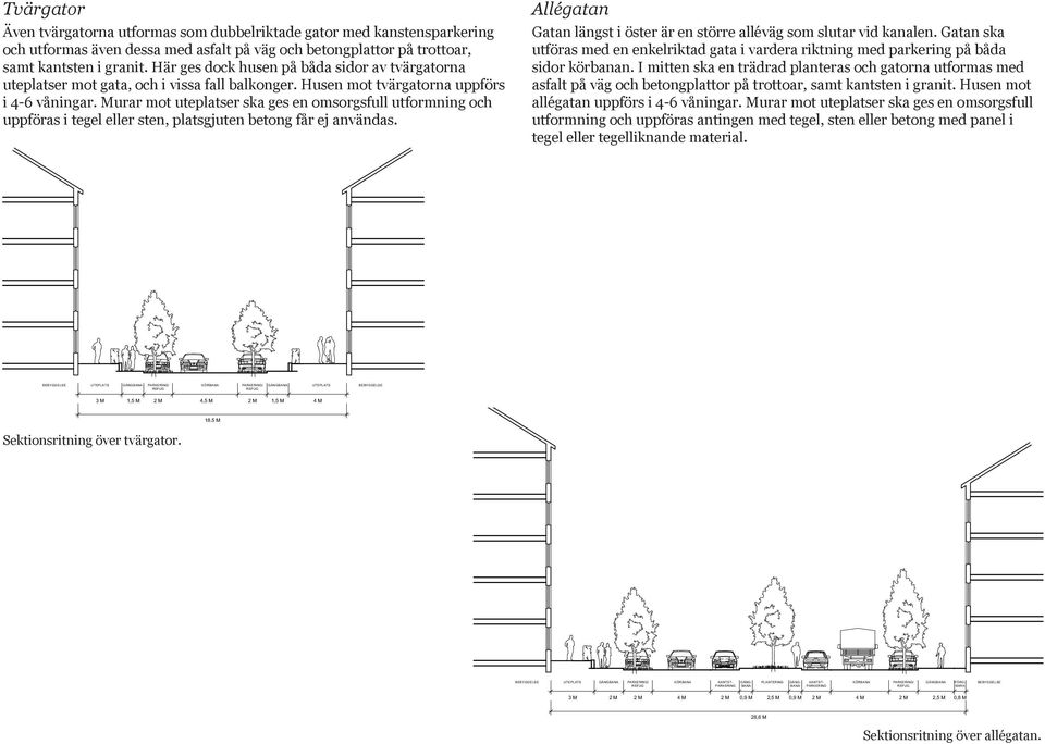 Murar mot uteplatser ska ges en omsorgsfull utformning och uppföras i tegel eller sten, platsgjuten betong får ej användas. P:\1327 Tappsund 148 m.fl.ekerö\projektering\ua\1327 TAPPSUND UA-3 AC17.