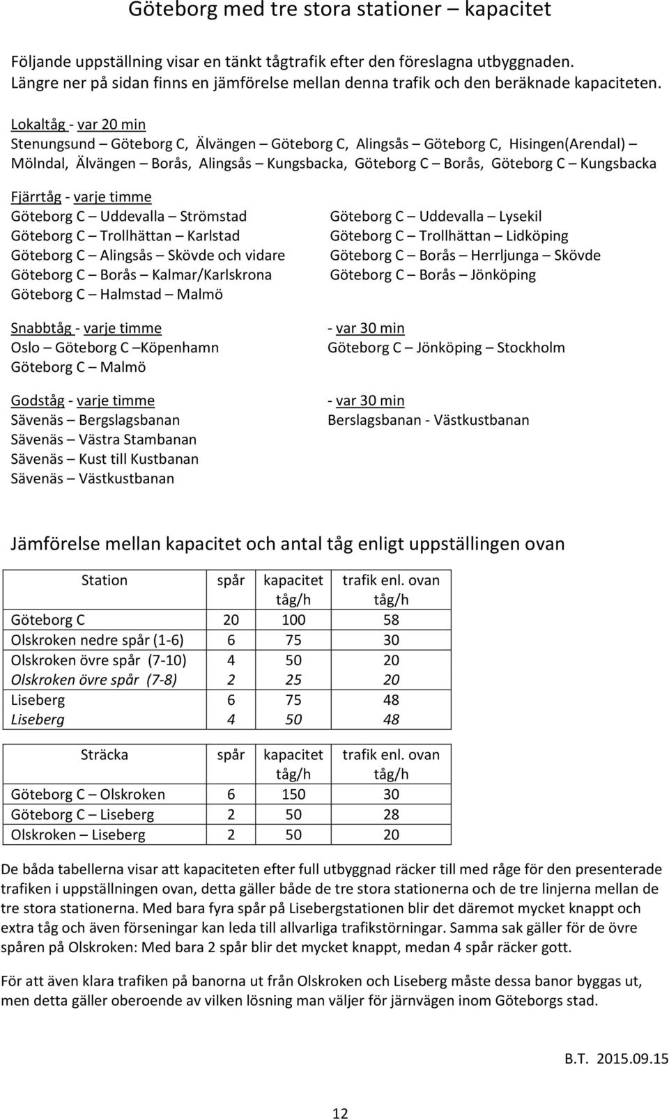 Fjärrtåg - varje timme Göteborg C Uddevalla Strömstad Göteborg C Trollhättan Karlstad Göteborg C Alingsås Skövde och vidare Göteborg C Borås Kalmar/Karlskrona Göteborg C Halmstad Malmö Snabbtåg -