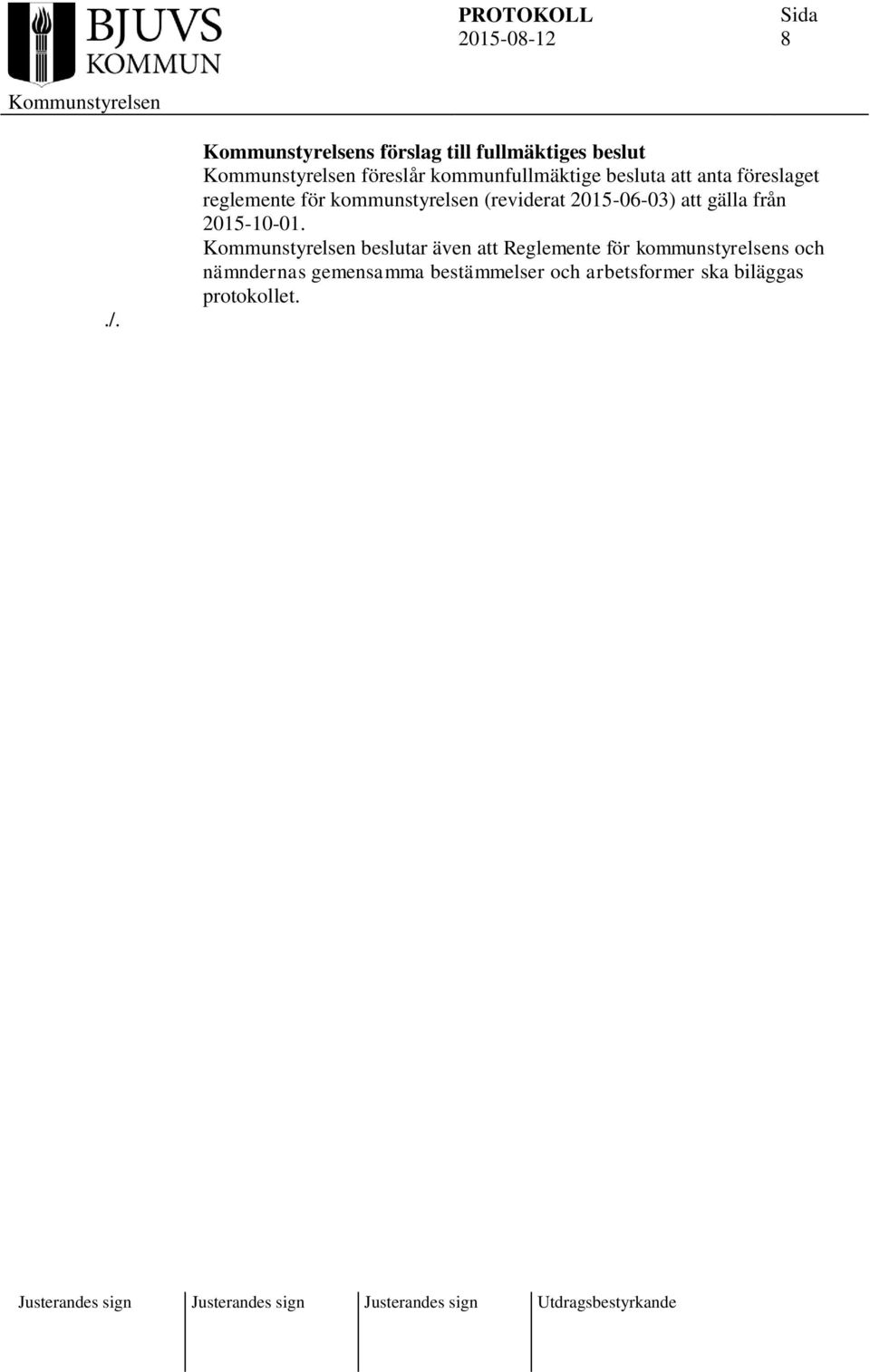 att gälla från 2015-10-01.