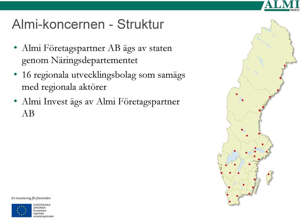 regionala utvecklingsbolag som samägs med