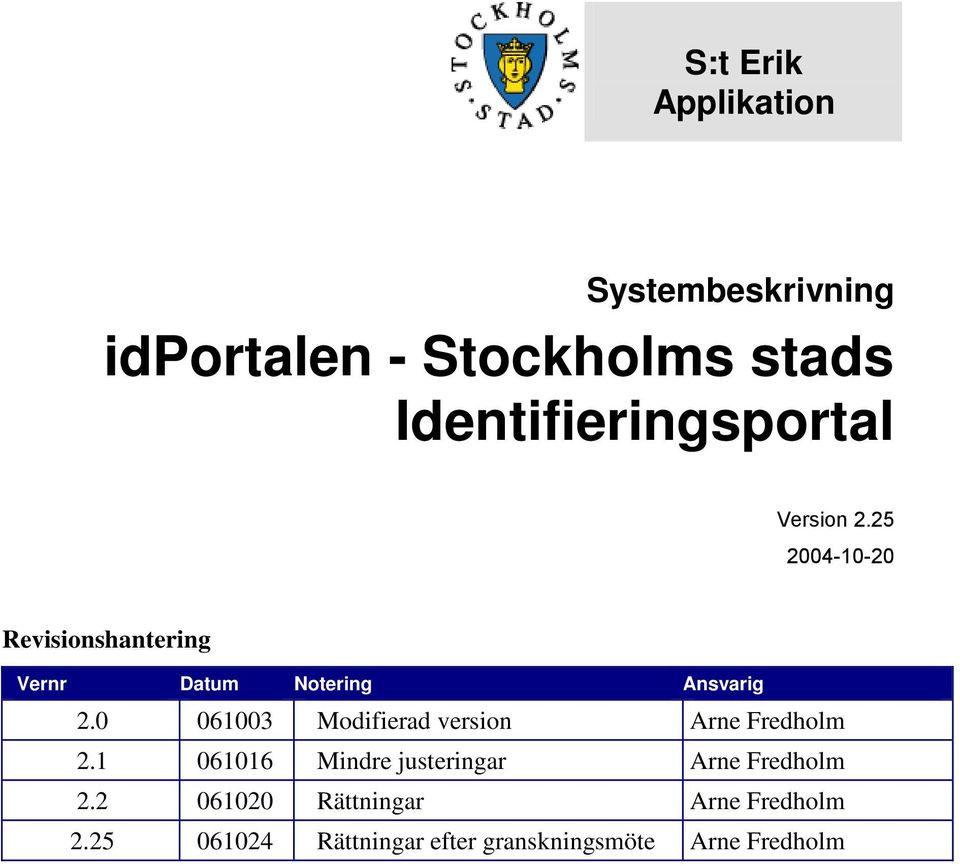 0 061003 Modifierad version Arne Fredholm 2.