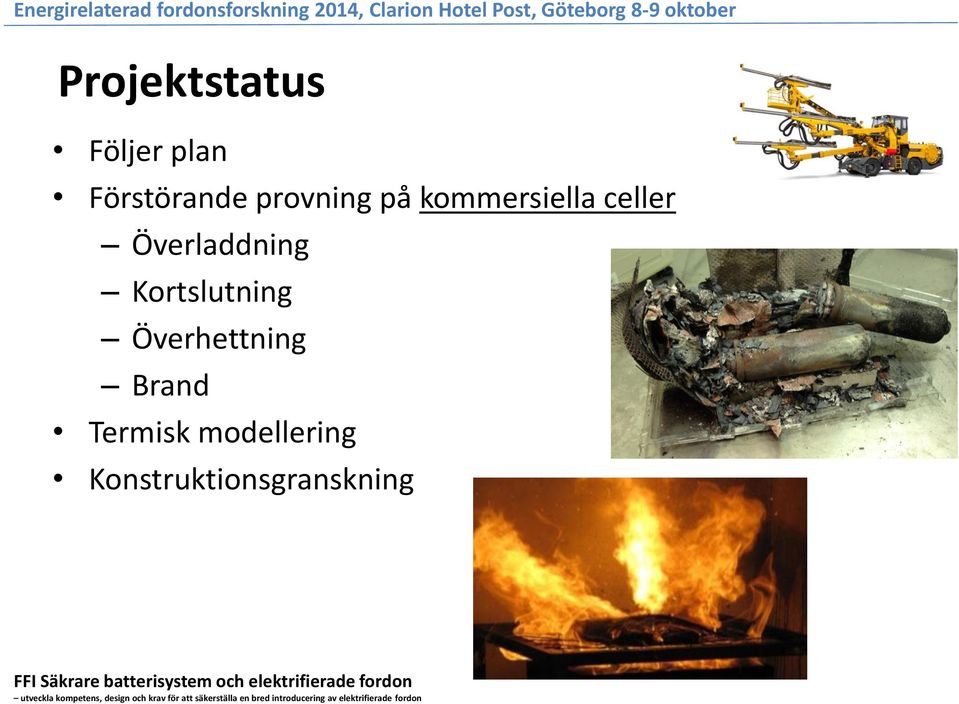 Överladdning Kortslutning Överhettning