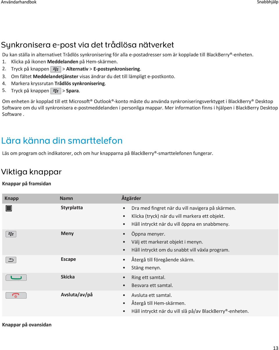 Markera kryssrutan Trådlös synkronisering. 5. Tryck på knappen > Spara.