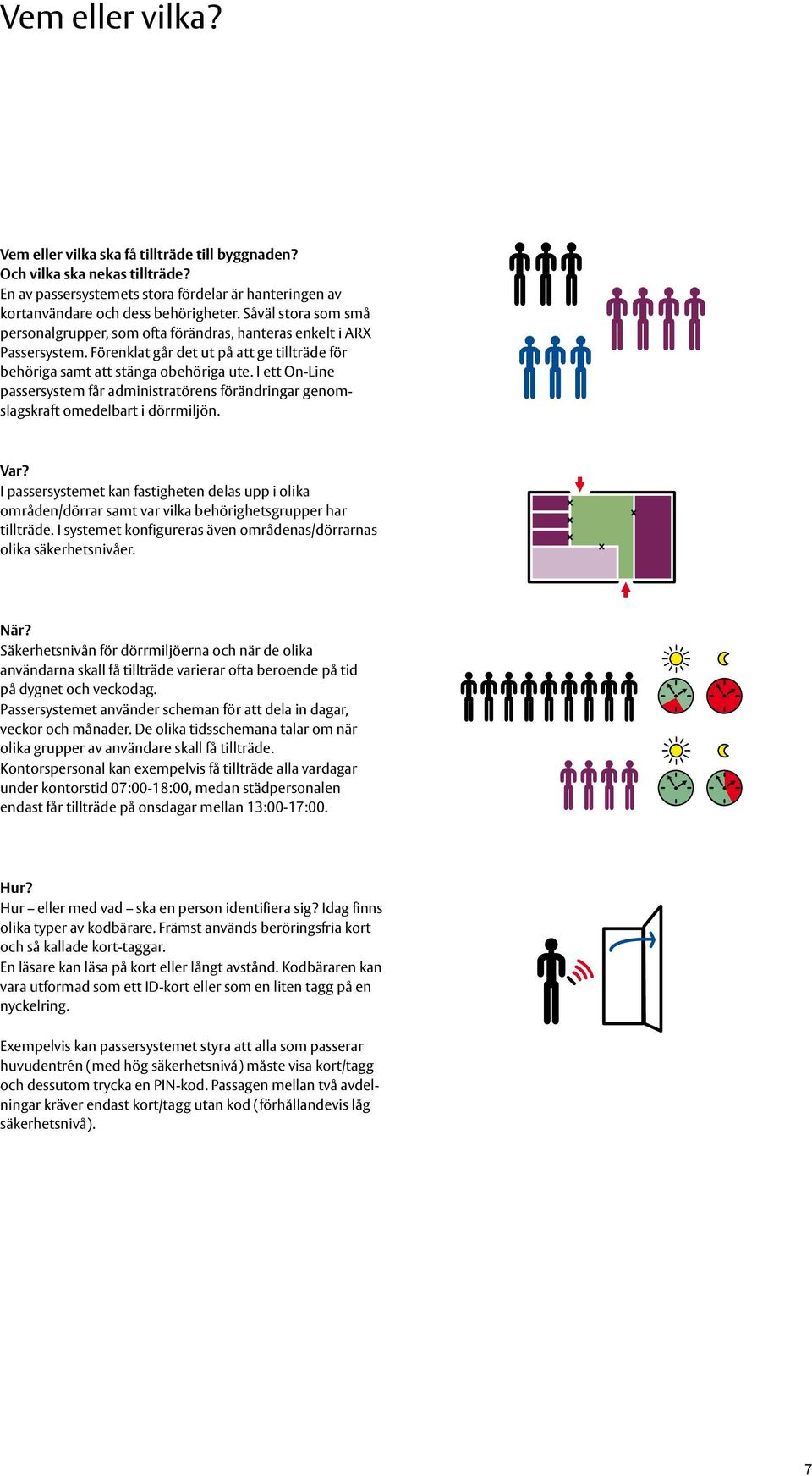I ett On-Line passersystem får administratörens förändringar genomslagskraft omedelbart i dörrmiljön. Var?