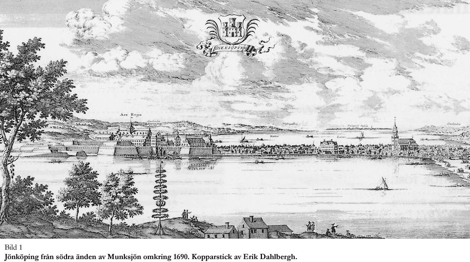 Munksjön omkring 1690.