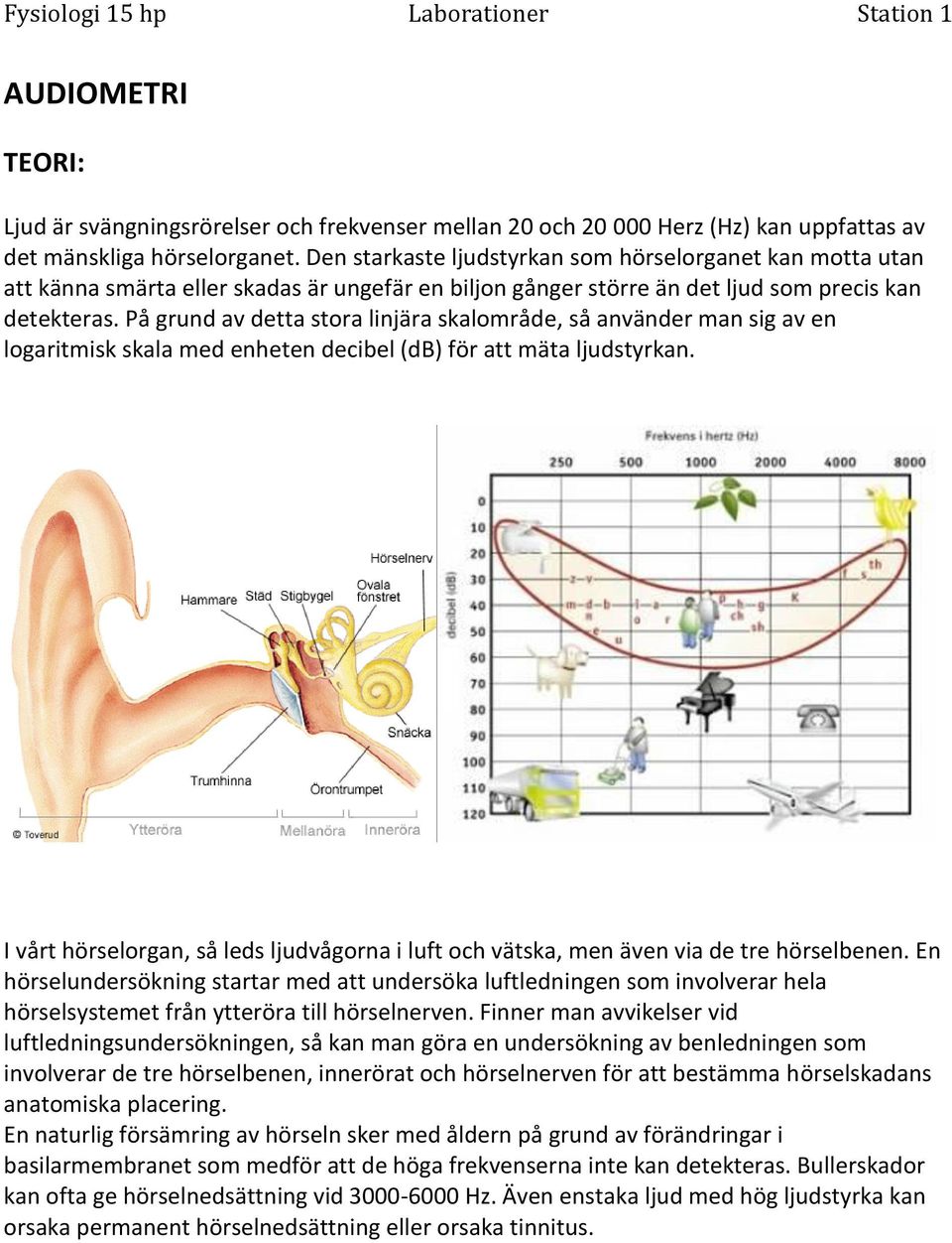 På grund av detta stora linjära skalområde, så använder man sig av en logaritmisk skala med enheten decibel (db) för att mäta ljudstyrkan.