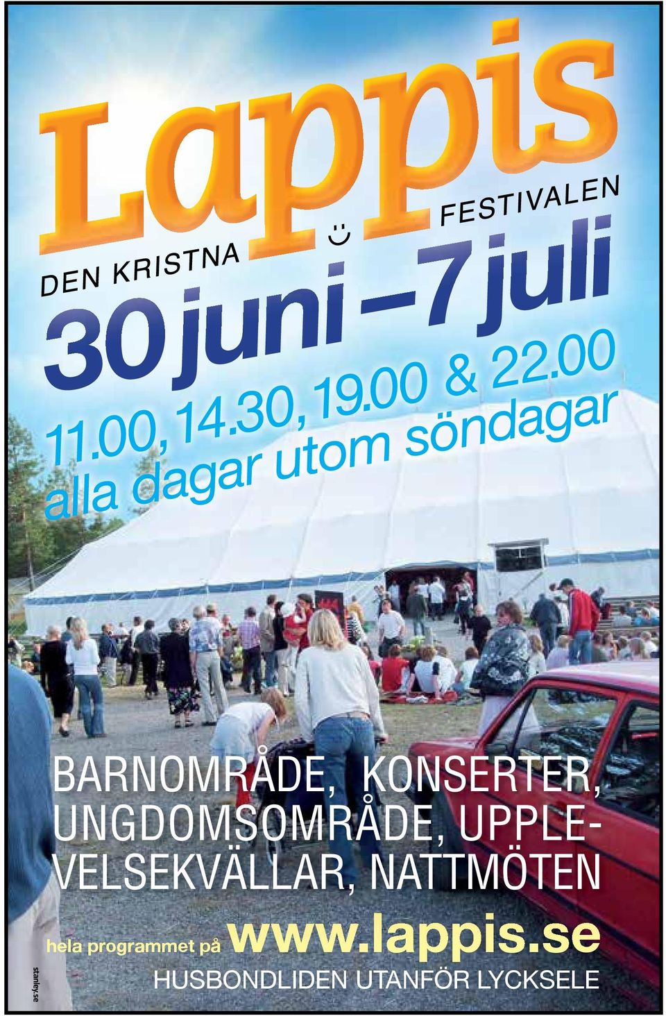 KONSERTER, UNGDOMSOMRÅDE, UPPLE- VELSEKVÄLLAR,
