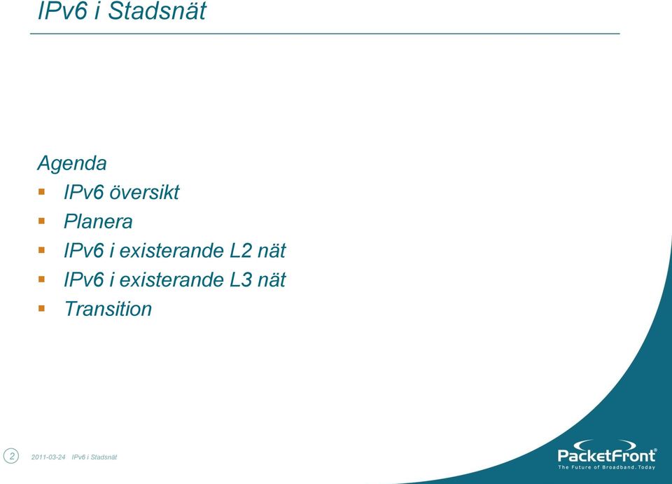 existerande L2 nät IPv6 i