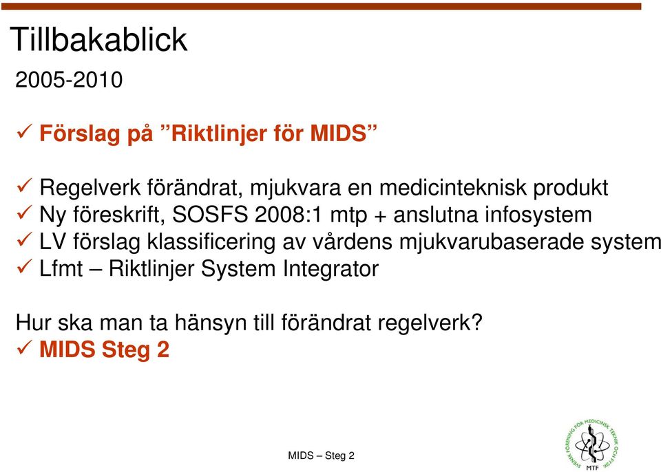 infosystem LV förslag klassificering av vårdens mjukvarubaserade system Lfmt