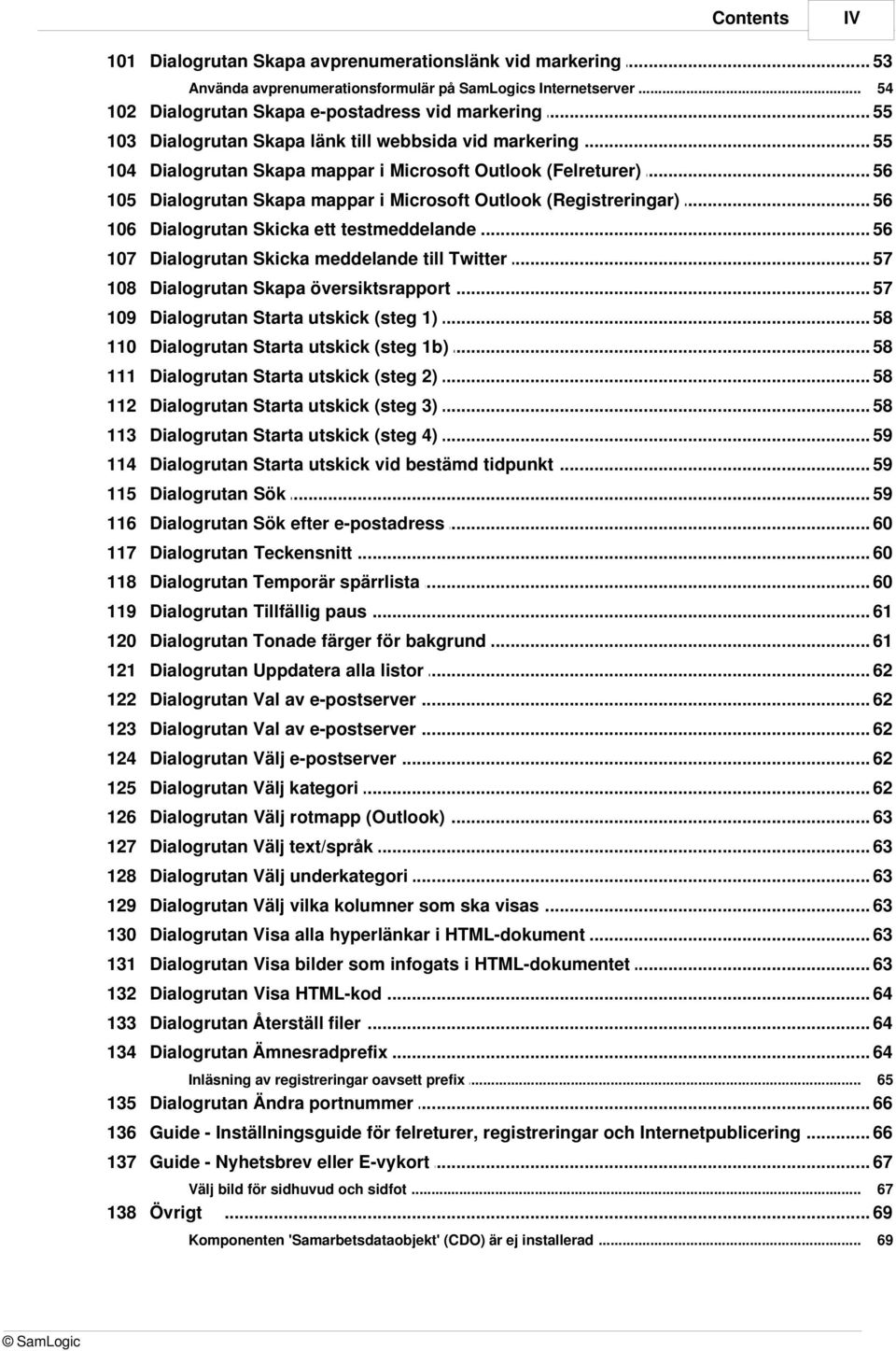 Microsoft Outlook (Felreturer) 56 105 Dialogrutan Skapa mappar i Microsoft Outlook (Registreringar) 56 106 Dialogrutan Skicka ett testmeddelande 56 107 Dialogrutan Skicka meddelande till Twitter 57