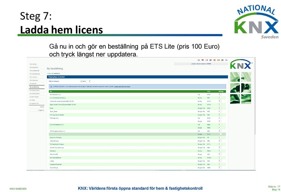 ETS Lite (pris 100 Euro) och