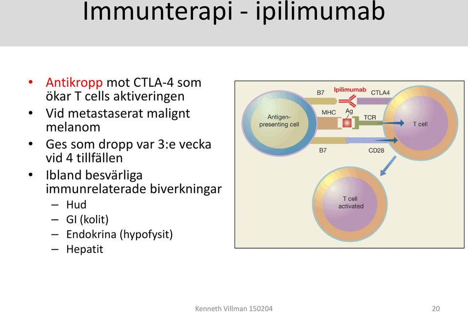 vecka vid 4 tillfällen Ibland besvärliga immunrelaterade