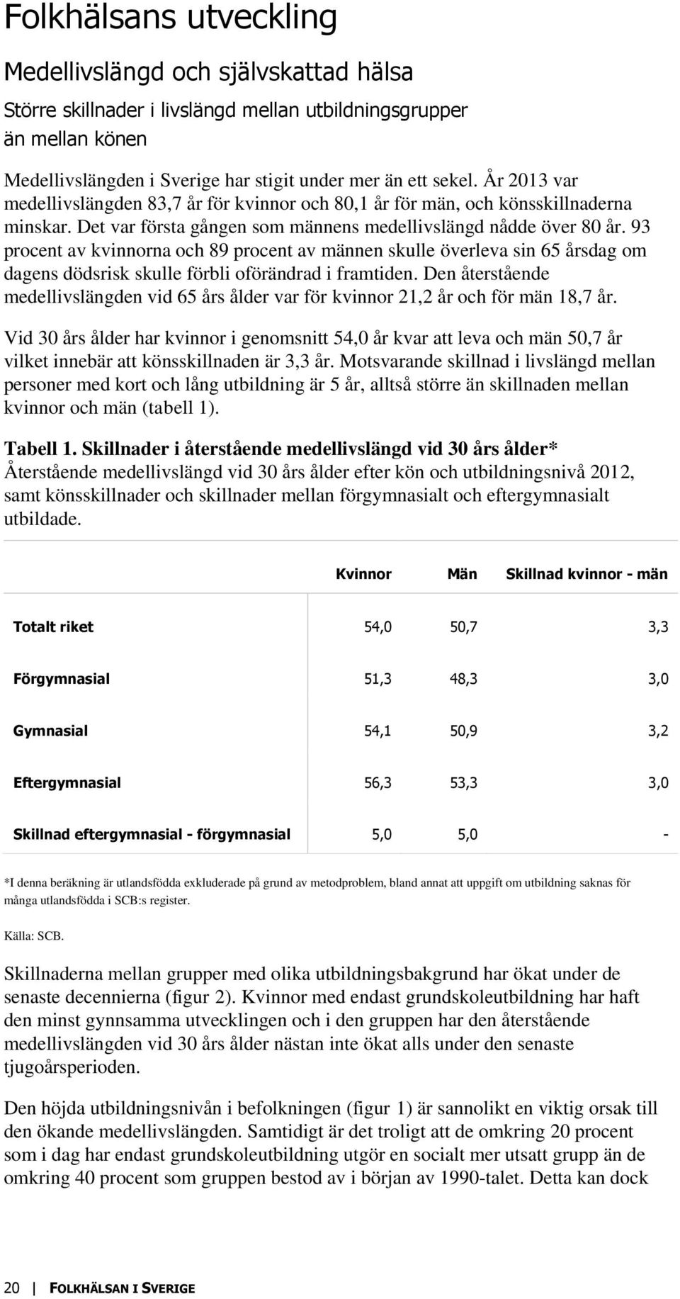 93 procent av kvinnorna och 89 procent av männen skulle överleva sin 65 årsdag om dagens dödsrisk skulle förbli oförändrad i framtiden.