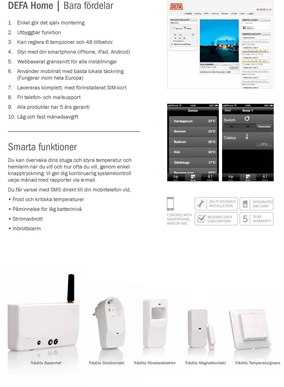 Fri telefon- och mailsupport 9. Alla produkter har 5 års garanti 10.