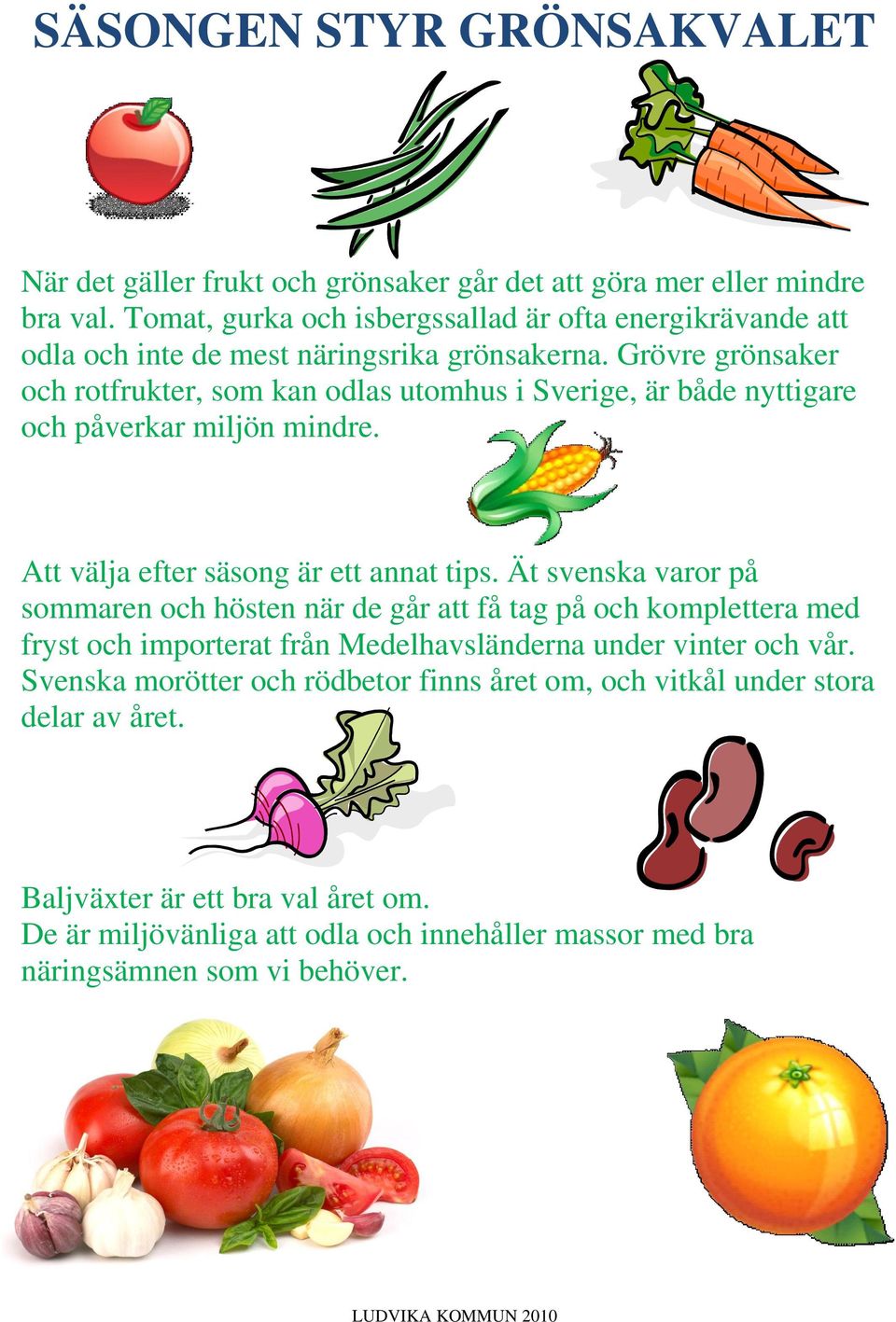 Grövre grönsaker och rotfrukter, som kan odlas utomhus i Sverige, är både nyttigare och påverkar miljön mindre. Att välja efter säsong är ett annat tips.