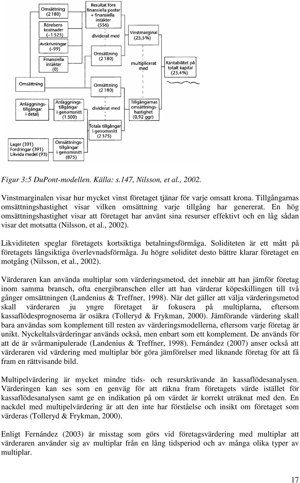 En hög omsättningshastighet visar att företaget har använt sina resurser effektivt och en låg sådan visar det motsatta (Nilsson, et al., 2002).