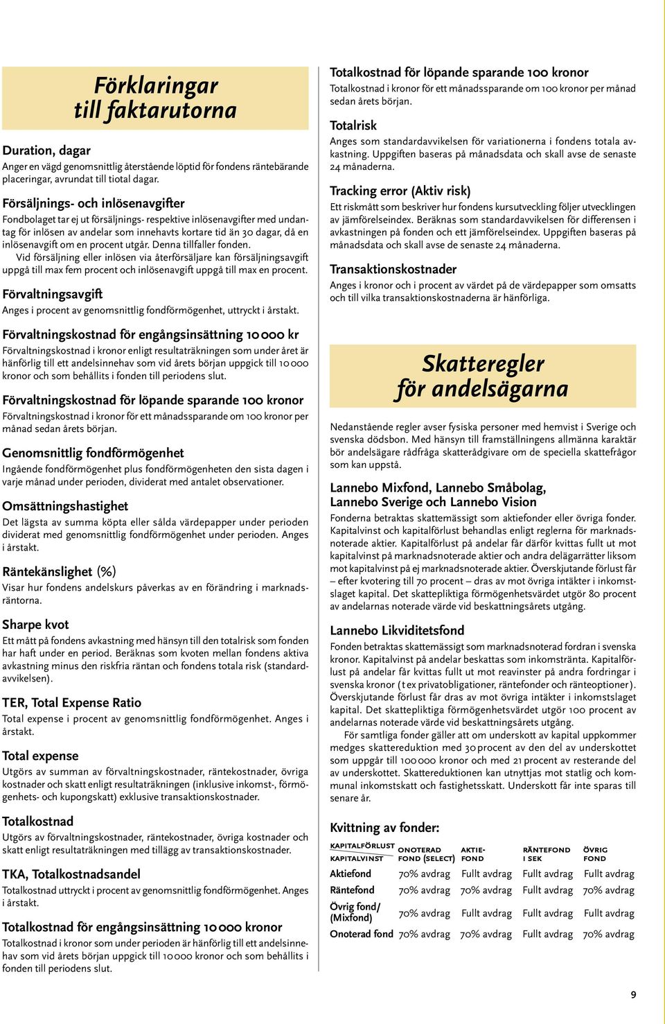 procent utgår. Denna tillfaller fonden. Vid försäljning eller inlösen via återförsäljare kan försäljningsavgift uppgå till max fem procent och inlösenavgift uppgå till max en procent.