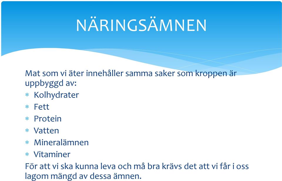 Mineralämnen Vitaminer För att vi ska kunna leva och må